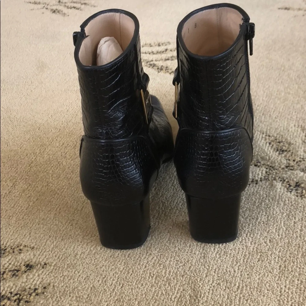 Salvatore Ferragamo Percy Crocodile Leather Bootie